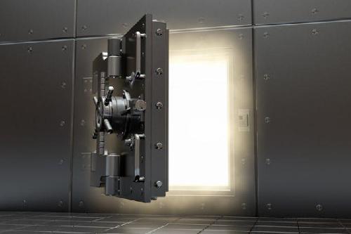 Caja de seguridad abierta Caja de seguridad abierta